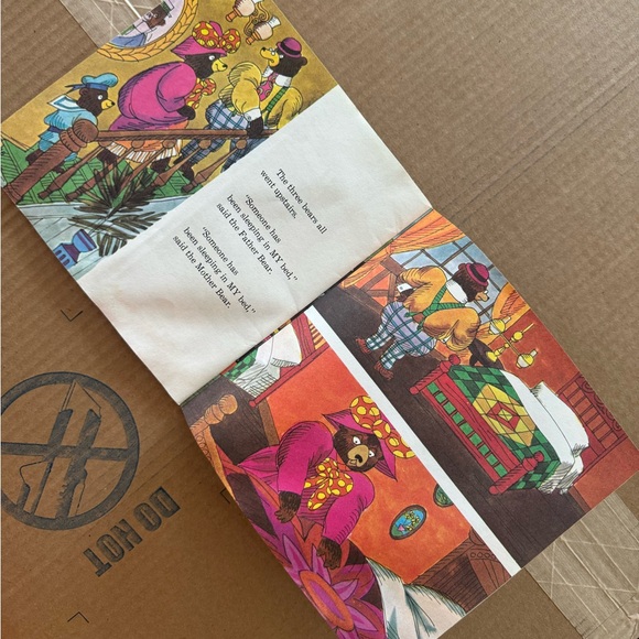 1973 Vintage Disneyland Walt Disney Goldilocks and the Three Bears Book & Record - Picture 2 of 5